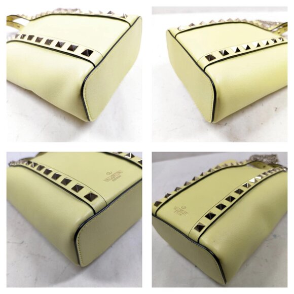 Valentino Garavani Yellow Leather Hand Bag mon750-101325 - Picture 6 of 16